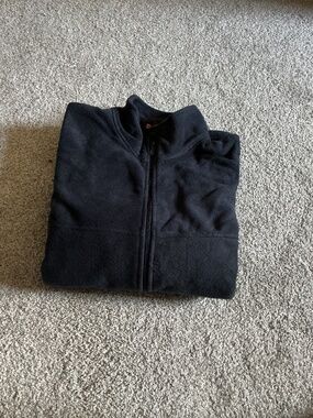Mens XL Navy Blue Fleece Pullover